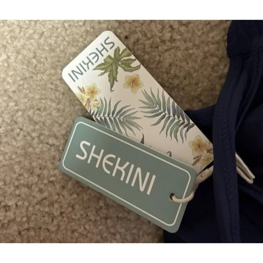 Shekini one piece swimsuit Women’s Large Dark Blue Slimming